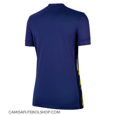 Camisa de time de futebol Atletico Madrid Replicas 2º Equipamento Feminina 2025-26 Manga Curta Camisa de time de futebol Atletico Madrid Replicas 2º Equipamento Feminina 2025-26 Manga Curta